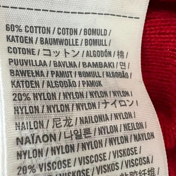 Abercrombie Cardigan Sweater Red V Neck Logo Patch Preppy Knit Small - Picture 10 of 11